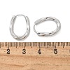 Brass Twist Hoop Earrings EJEW-Q014-02P-3