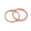 Rack Plating Brass Linking Rings X-KK-P286-01B-RG-2