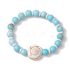 Summer Beach Natural Shiva Eye Shell Bead Bracelets X-BJEW-JB10313-03-3