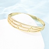304 Stainless Steel Hinged Bangles for Women BJEW-F527-01G-3