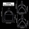 AHADERMAKER 6Pcs 3 Styles Plastic Display Stands ODIS-GA0001-41-2