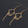 201 Stainless Steel Dangle Earrings STAS-S105-JN618-2-1