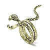 Snake Alloy Cigarette Holder Ring RJEW-K275-26AB-1