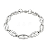 304 Stainless Steel Coffee Bean Chain Bracelets for Women Men BJEW-F488-45P-4