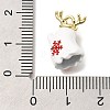 Christmas Theme Alloy Enamel Pendants ENAM-B025-01F-03G-3