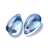 Transparent Glass Charms X-GLAA-O017-01G-2