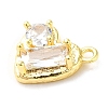 Brass Micro Pave Cubic Zirconia Pendants LS-ZIRC-P113-05G-2