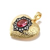 Barss Rhinestone Pendants KK-V002-08G-03-2