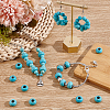 100Pcs Dyed Synthetic Turquoise European Beads SPDL-PH0001-03-2