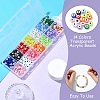 540pcs 14 Colors Transparent Acrylic Beads TACR-YW0002-08-4