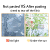 Gorgecraft 16Sheets 4 Style Waterproof PVC Colored Laser Stained Window Film Adhesive Stickers DIY-WH0256-058-10