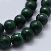 Natural Malachite Beads Strands G-F571-27B2-3mm-3