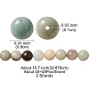 Natural Flower Amazonite Beads Strands G-YW0001-25-4