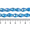 Transparent Electroplate Glass Beads Strands EGLA-N013-T4mm-B17-4