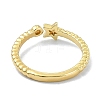 Brass Open Cuff Rings RJEW-B051-58G-3