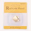 Brass Ear Stud Findings X-KK-S345-018-3