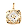 304 Stainless Steel Rhinestone Pendants FIND-T075-06G-1