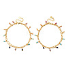 2Pcs Brass Figaro Chain & Paperclip Chains Anklets AJEW-AN00723-3