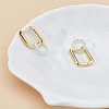 Brass Huggie Hoop Earrings for Women EJEW-LP00001-3