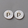 Natural Freshwater Shell Pendants LS-SHEL-Q311-008P-1