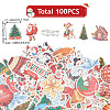 1 Bag Christmas Theme Paper Self-Adhesive Stickers DIY-SC0032-88-2