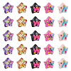50Pcs 5 Styles Opaque & Transparent Acrylic Enamel Beads OACR-PH0004-61-1