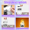 PVC Lamp Film for DIY Colorful Light Hanging Lamp Frosted Glass Jar DIY-WH0408-001-4