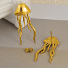 304 Stainless Steel Jellyfish Stud Earrings JQ4504-2-3