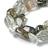 Natural Green Rutilated Quartz Beads Strands G-I351-B09-4