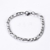 304 Stainless Steel Figaro Chains Jewelry Sets SJEW-E328-06-3