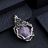 Natural Amethyst Pendants PW-WGC9437-03-1