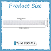200Pcs PE Makeup Brush Protector Reusable Expandable Mesh Cover MRMJ-GF0001-51D-2