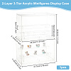 2-Layer 3-Tier Acrylic Minifigures Display Case ODIS-WH0038-49-2