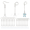 60Pcs Iron & 304 Stainless Steel Earring Findings EJEW-HS00012-1