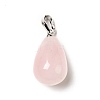 Natural Rose Quartz Pendants G-I332-05P-13-2