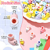 50Pcs Opaque Resin Pendants RESI-CJ0004-45-8