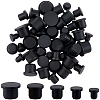 50Pcs 5 Styles Silicone Hole Plugs AJEW-GF0011-62C-1