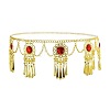 Alloy Hyacinth Alloy Hyacinth Rhinestone Flower Tassel Waist Belly Dance Chains for Women FS-WG99392-02-3