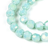 Anti-Tarnish Electroplate Glass Beads Strands X-EGLA-T021-6mm-15-11-3