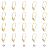 DICOSMETIC 10 Pairs Rack Plating Brass Micro Pave Cubic Zirconia Earrings Hooks FIND-DC0003-48-1
