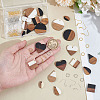 DIY Mixed Shapes Wood Dangle Earring Making Kits DIY-GA0002-63-3