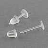 Plastic Stud Earring Settings EJEW-R085-1