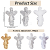 140Pcs 4 Colrs Virgin Mary Resin Cabochons MRMJ-OC0003-38-2
