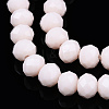 Opaque Solid Color Imitation Jade Glass Beads Strands EGLA-A044-P8mm-D33-4