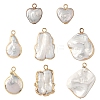 2Pcs Baroque Natural Keshi Pearl Pendants PEAR-YW0001-11-2