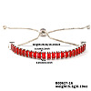 Adjustable Brass Pave Cubic Zirconia Slider Bracelets YT3648-5-1