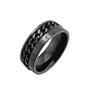 Rotatable Titanium Steel Finger Ring PW-WGE3233-09-1