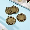 Vintage Tibetan Style Alloy Pendant Cabochon Bezel Settings TIBEP-M018-139AB-NF-4