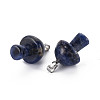 Natural Sodalite Pendants G-N0325-10K-3
