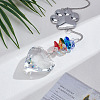 Colorful K9 Glass with Alloy Suncatchers for Outdoor Garden Hanging Decoration HJEW-WH0069-38A-4